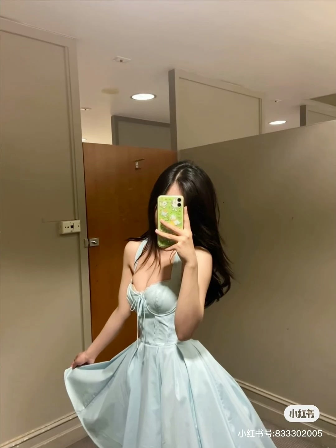 Blue lace Cinderella one piece dress