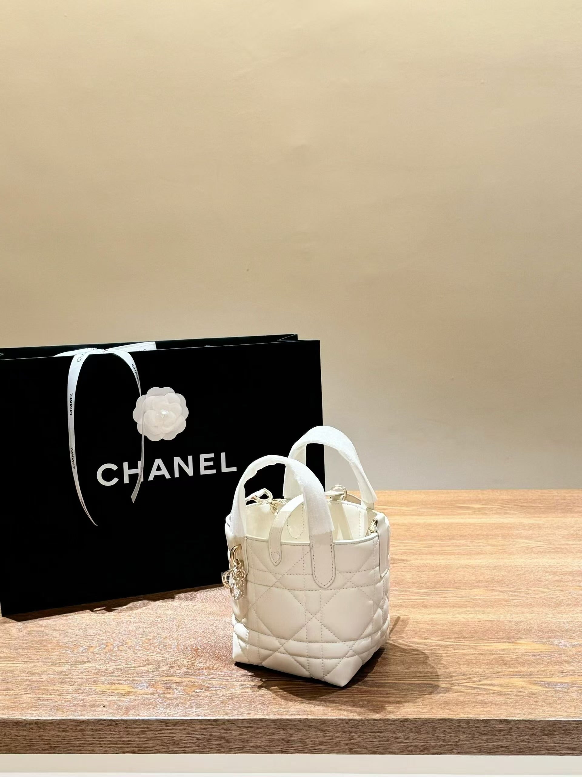 Dior style bucket small handbag